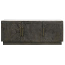  Coaster Furniture Dennis 190655 3-door Marble Top Sideboard Buffet - Tobacco Grey IMAGE 3