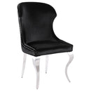  Coaster Furniture Cheyanne 190742 Upholstered Dining Side Chair - Black IMAGE 1