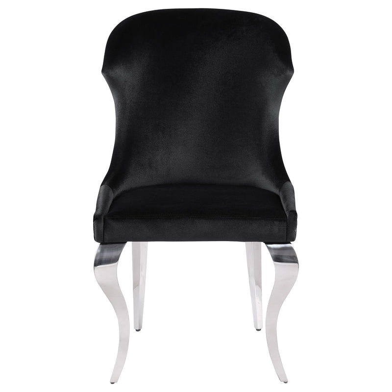  Coaster Furniture Cheyanne 190742 Upholstered Dining Side Chair - Black IMAGE 3