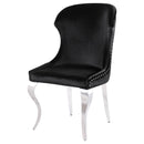  Coaster Furniture Cheyanne 190742 Upholstered Dining Side Chair - Black IMAGE 4
