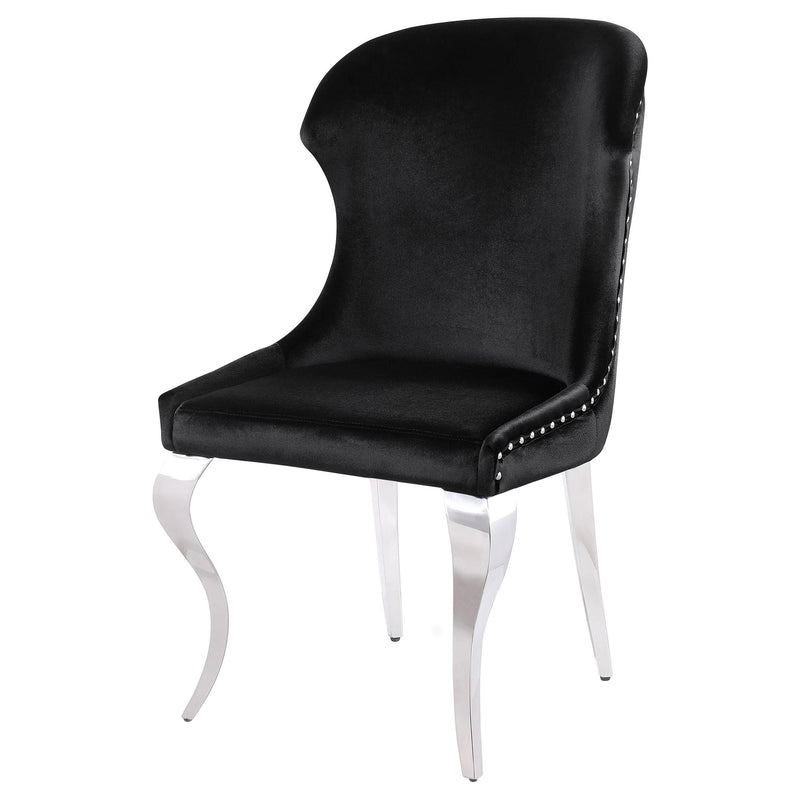  Coaster Furniture Cheyanne 190742 Upholstered Dining Side Chair - Black IMAGE 4