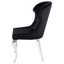  Coaster Furniture Cheyanne 190742 Upholstered Dining Side Chair - Black IMAGE 5