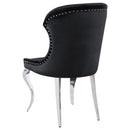  Coaster Furniture Cheyanne 190742 Upholstered Dining Side Chair - Black IMAGE 6