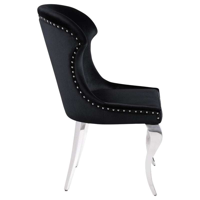  Coaster Furniture Cheyanne 190742 Upholstered Dining Side Chair - Black IMAGE 8