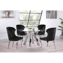  Coaster Furniture Cheyanne 190742 Upholstered Dining Side Chair - Black IMAGE 9