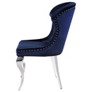  Coaster Furniture Cheyanne 190745 Upholstered Dining Side Chair - Ink Blue IMAGE 5
