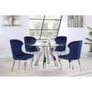  Coaster Furniture Cheyanne 190745 Upholstered Dining Side Chair - Ink Blue IMAGE 9
