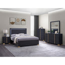  Coaster Furniture Marceline 222835 5-Drawer Bedroom Chest - Black IMAGE 10