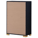  Coaster Furniture Marceline 222835 5-Drawer Bedroom Chest - Black IMAGE 8