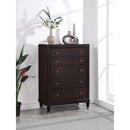 Coaster Furniture Emberlyn 223065 5-Drawer Bedroom Chest - Brown IMAGE 2
