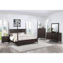  Coaster Furniture Emberlyn 223061Q Wood Queen Poster Bed - Brown IMAGE 9