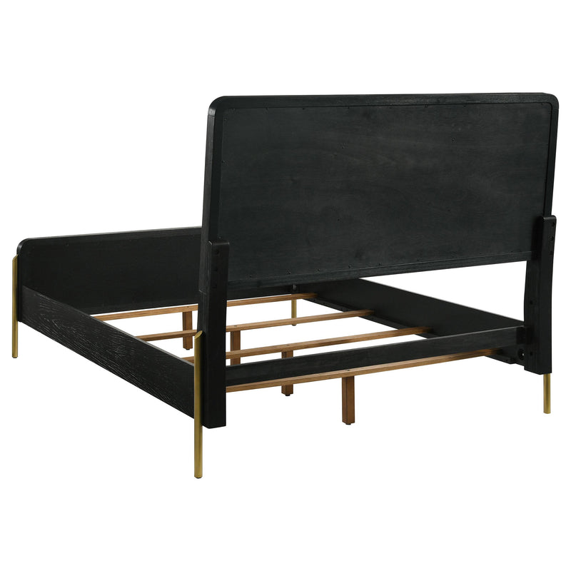  Coaster Furniture Arini 224330KE Rattan Eastern King Panel Bed - Black and Natural IMAGE 4