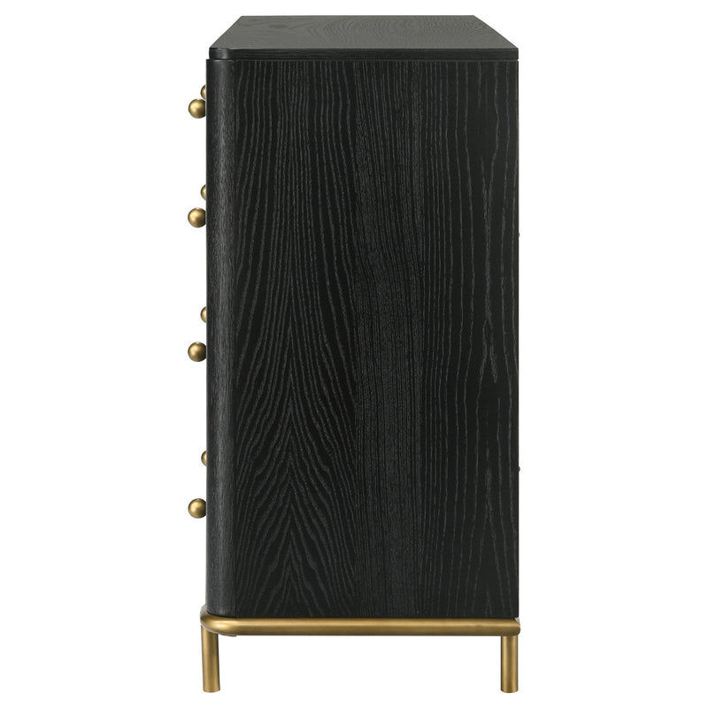  Coaster Furniture Arini 224333 8-Drawer Dresser - Black IMAGE 5