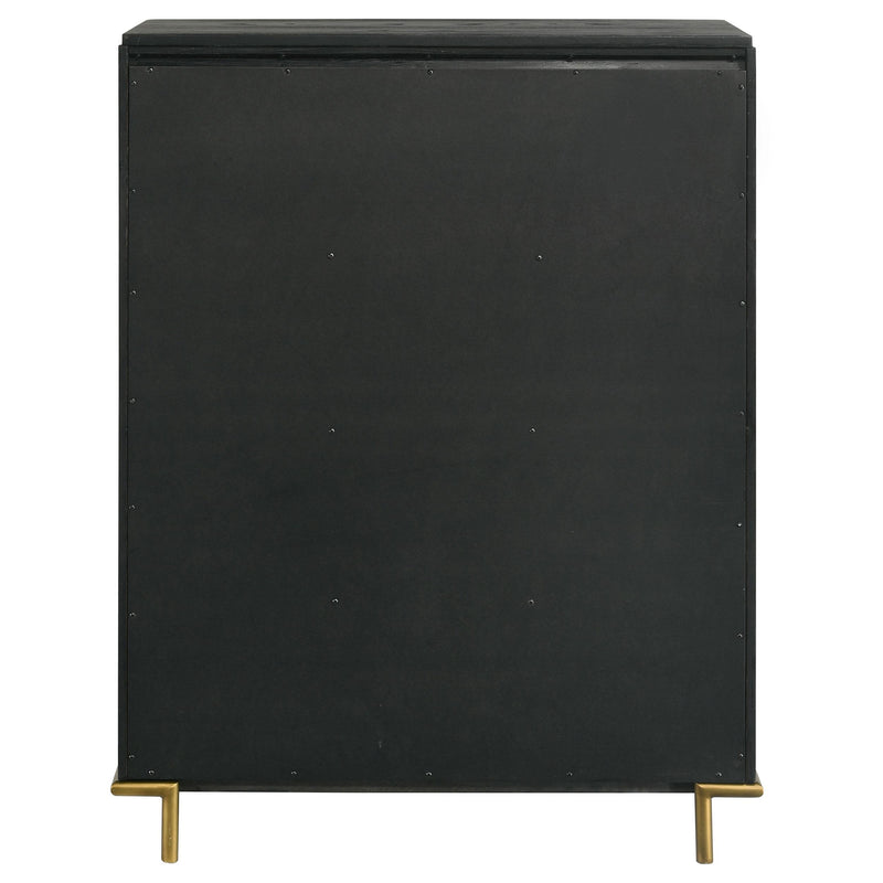  Coaster Furniture Arini 224335 5-Drawer Bedroom Chest - Black IMAGE 7