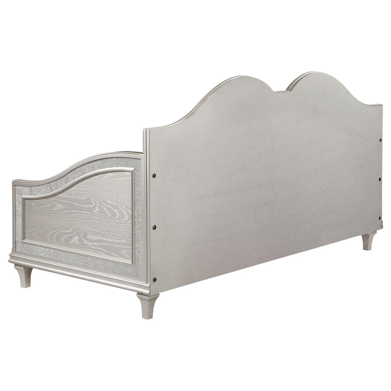  Coaster Furniture Evangeline 360121 Upholstered Twin DayBed - Silver Oak IMAGE 8