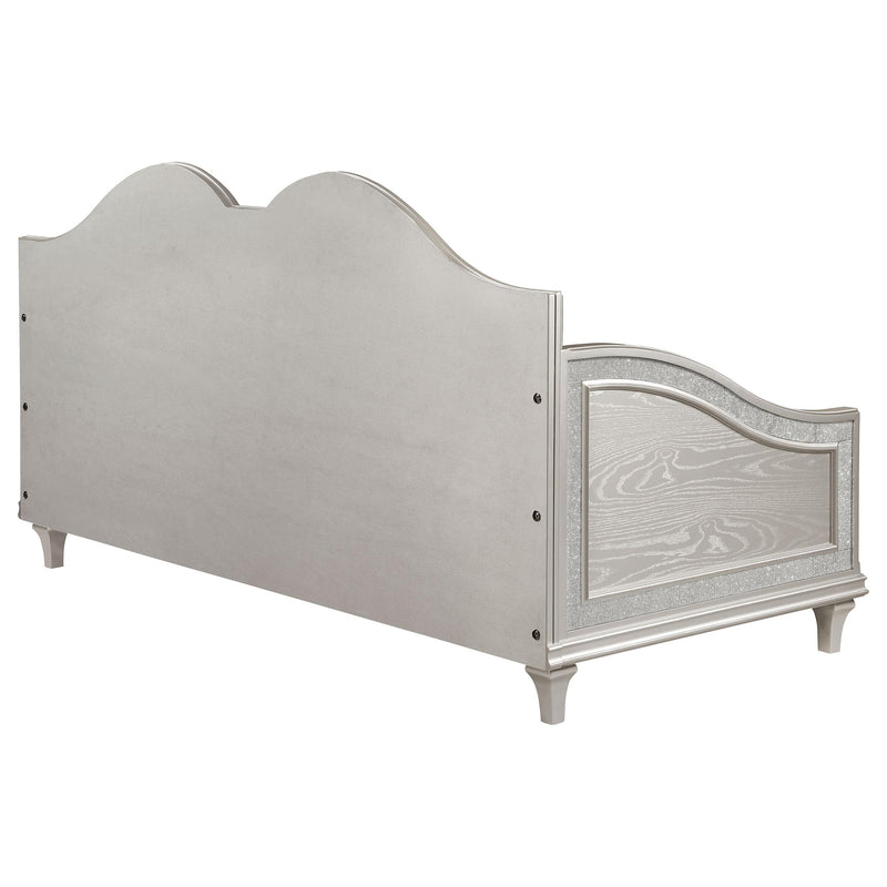  Coaster Furniture Evangeline 360121 Upholstered Twin DayBed - Silver Oak IMAGE 9