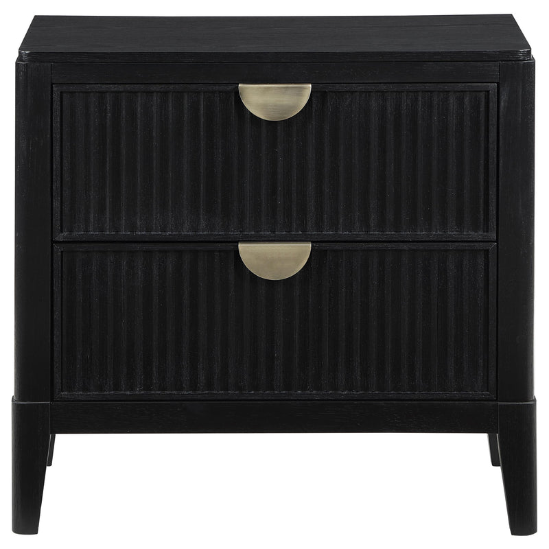  Coaster Furniture Brookmead 224712 2-Drawer Nightstand - Black IMAGE 3