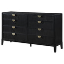  Coaster Furniture Brookmead 224713 8-Drawer Dresser - Black IMAGE 4