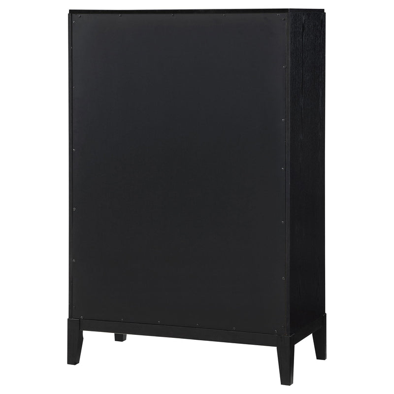  Coaster Furniture Brookmead 224715 5-Drawer Bedroom Chest - Black IMAGE 8
