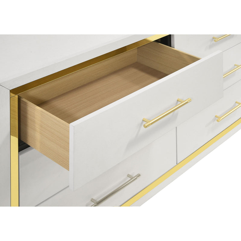  Coaster Furniture Lucia 224733 6-Drawer Dresser Cabinet - White IMAGE 11