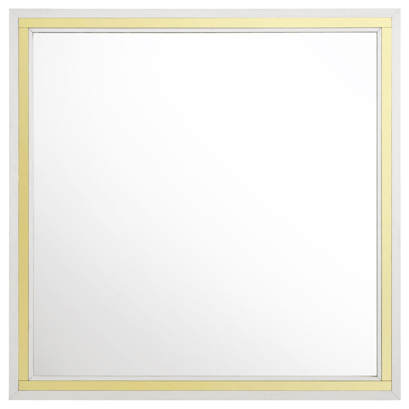  Coaster Furniture Lucia 224734 Dresser Mirror - White IMAGE 3
