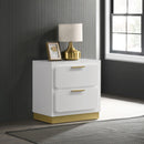  Coaster Furniture Caraway 224772 2-Drawer Nightstand - White IMAGE 2