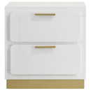  Coaster Furniture Caraway 224772 2-Drawer Nightstand - White IMAGE 3