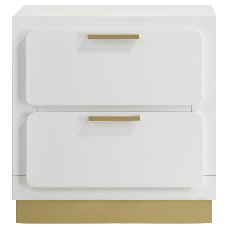  Coaster Furniture Caraway 224772 2-Drawer Nightstand - White IMAGE 3