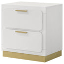  Coaster Furniture Caraway 224772 2-Drawer Nightstand - White IMAGE 4