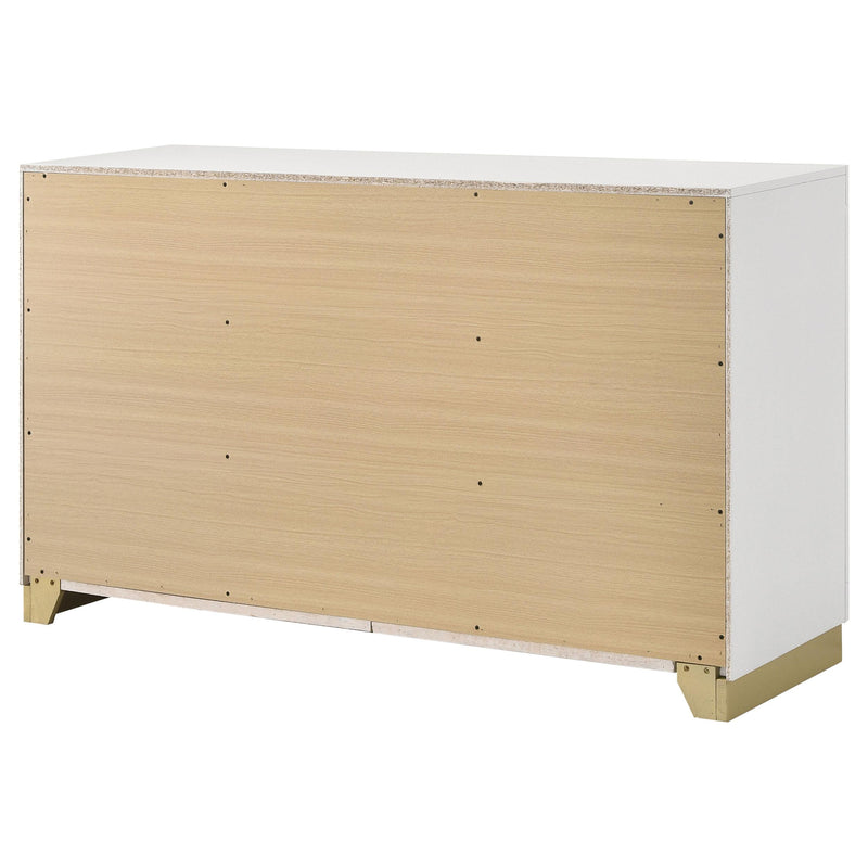  Coaster Furniture Caraway 224773 6-Drawer Dresser - White IMAGE 8