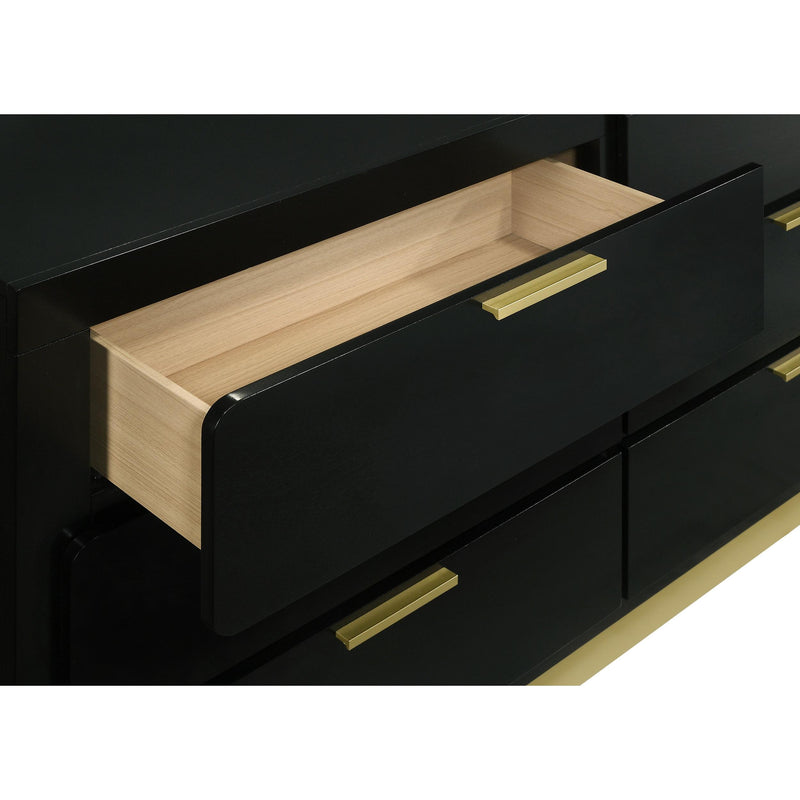  Coaster Furniture Caraway 224783 6-Drawer Dresser - Black IMAGE 11