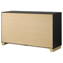  Coaster Furniture Caraway 224783 6-Drawer Dresser - Black IMAGE 8