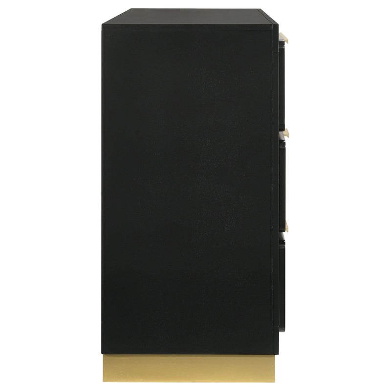  Coaster Furniture Caraway 224783 6-Drawer Dresser - Black IMAGE 9