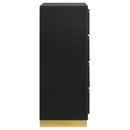  Coaster Furniture Caraway 224785 4-Drawer Bedroom Chest - Black IMAGE 9