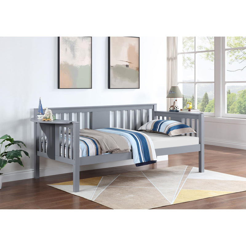  Coaster Furniture Bethany 300838 Wood Twin Daybed with Drop-down Tables - Grey IMAGE 2