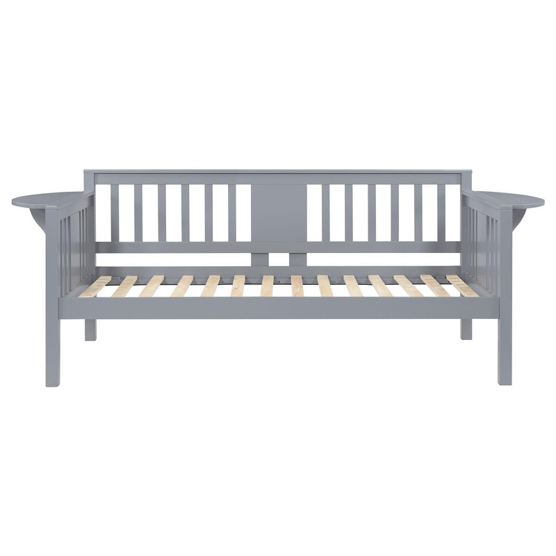  Coaster Furniture Bethany 300838 Wood Twin Daybed with Drop-down Tables - Grey IMAGE 5