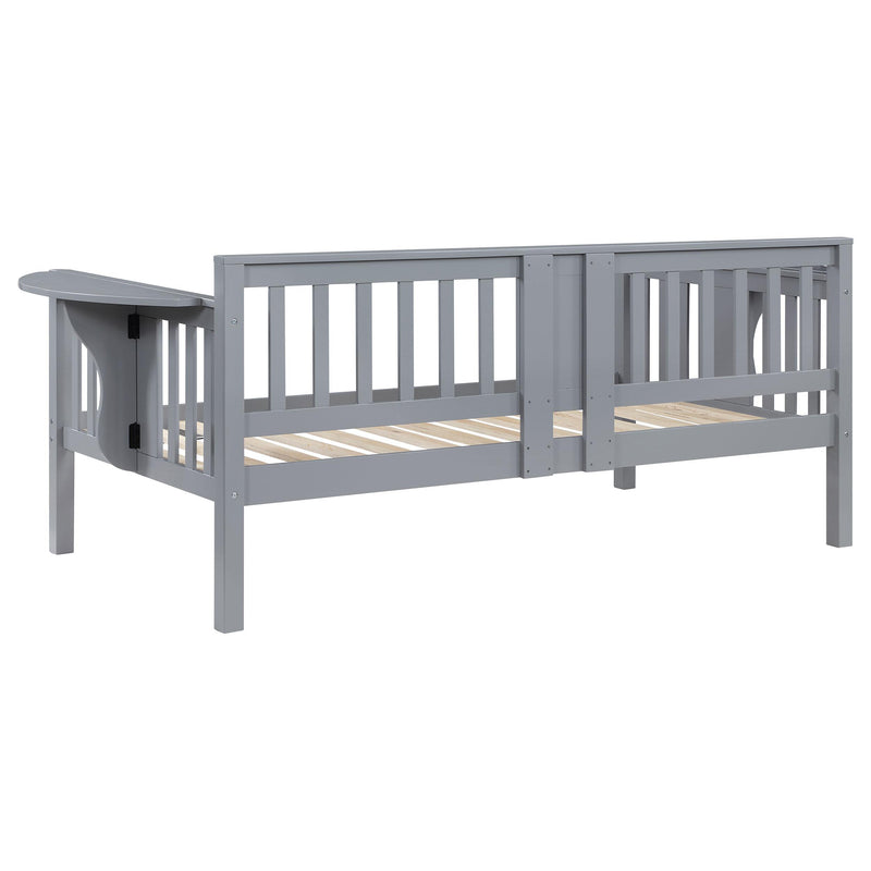  Coaster Furniture Bethany 300838 Wood Twin Daybed with Drop-down Tables - Grey IMAGE 6