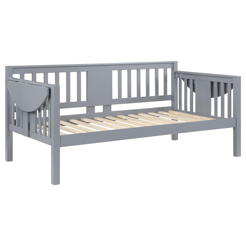  Coaster Furniture Bethany 300838 Wood Twin Daybed with Drop-down Tables - Grey IMAGE 7