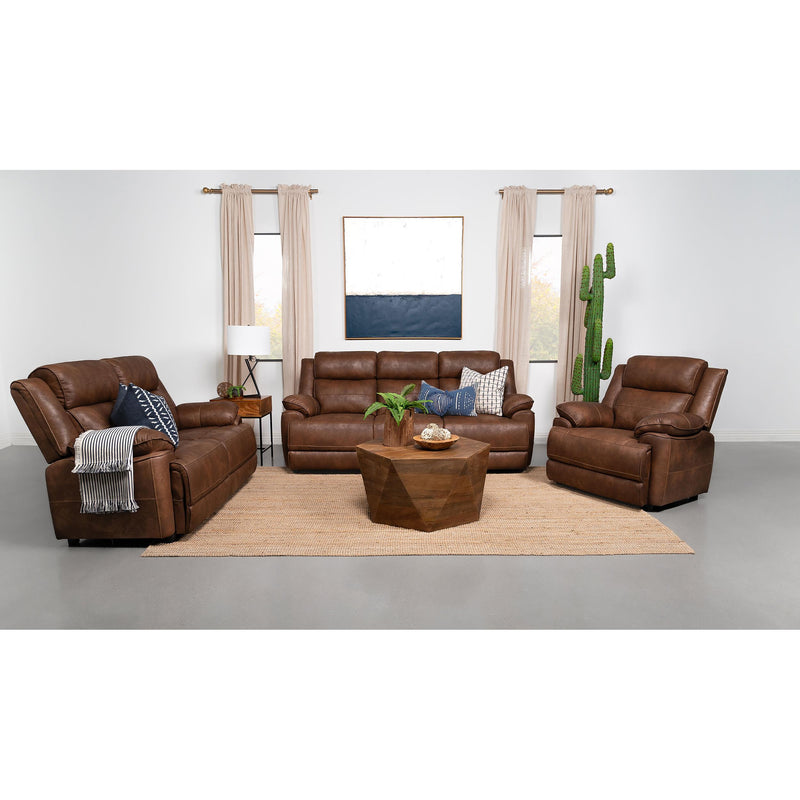  Coaster Furniture Ellington 508283 Upholstered Padded Arm Accent Chair - Dark Brown IMAGE 10