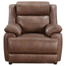  Coaster Furniture Ellington 508283 Upholstered Padded Arm Accent Chair - Dark Brown IMAGE 2