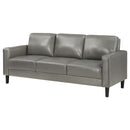  Coaster Furniture Ruth 508365 Upholstered Track Arm Sofa - Grey IMAGE 4