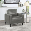  Coaster Furniture Ruth 508367 Upholstered Track Arm Accent Chair - Grey IMAGE 2
