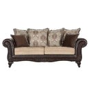 Coaster Furniture Elmbrook 508571 Upholstered Rolled Arm Sofa - Brown IMAGE 1