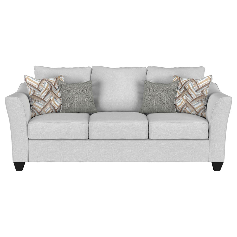  Coaster Furniture Salizar 508581 Upholstered Flared Arm Sofa - Sand IMAGE 2