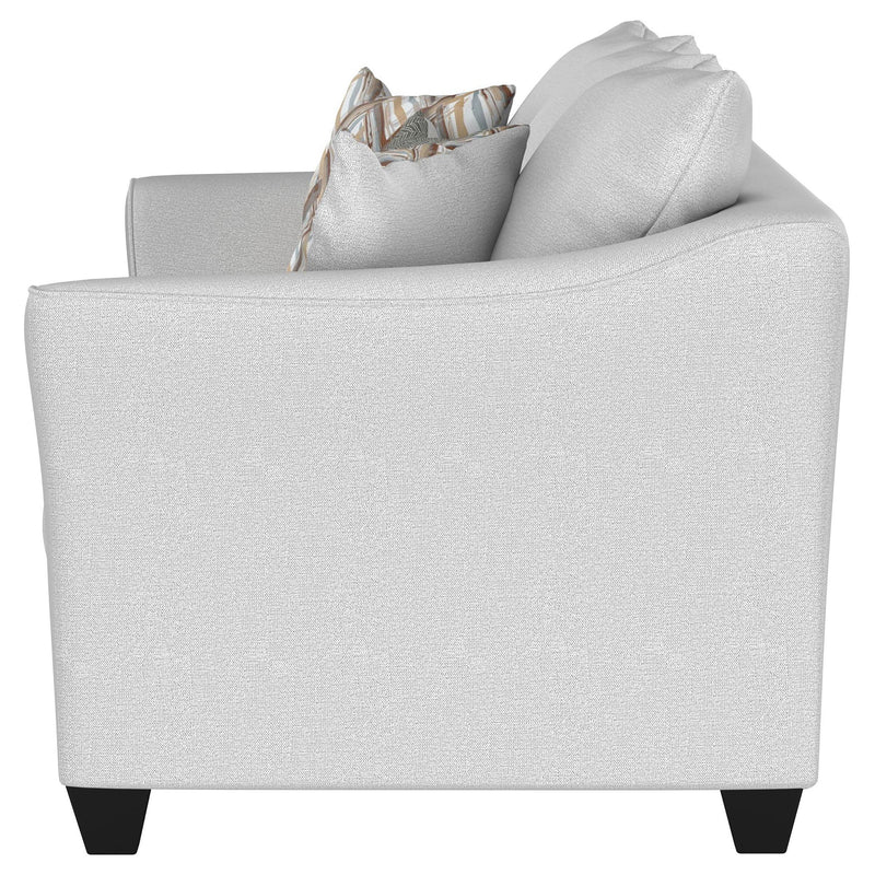  Coaster Furniture Salizar 508581 Upholstered Flared Arm Sofa - Sand IMAGE 4