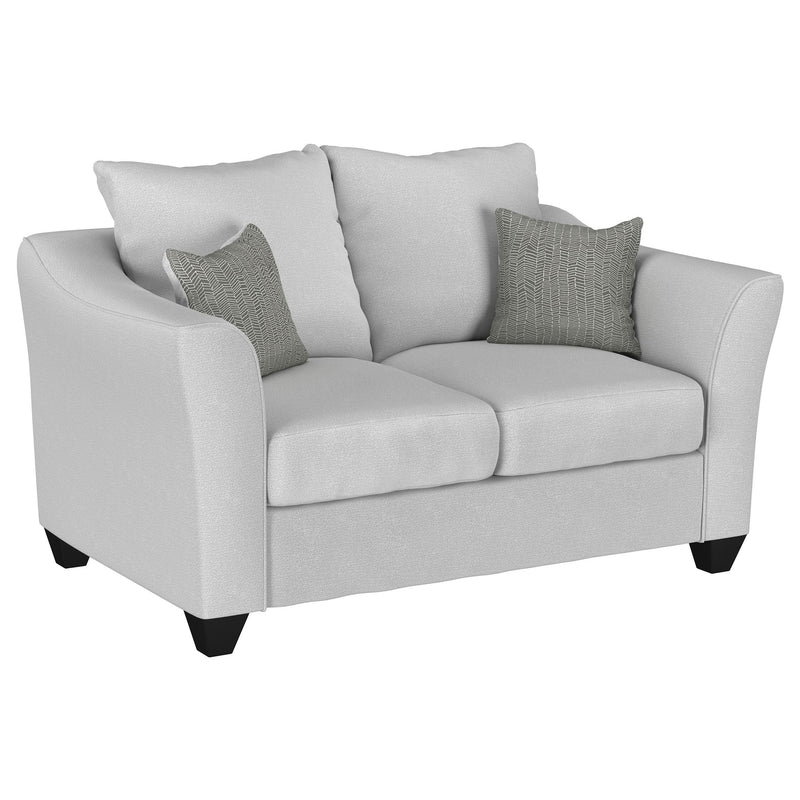  Coaster Furniture Salizar 508582 Upholstered Flared Arm Loveseat - Sand IMAGE 1