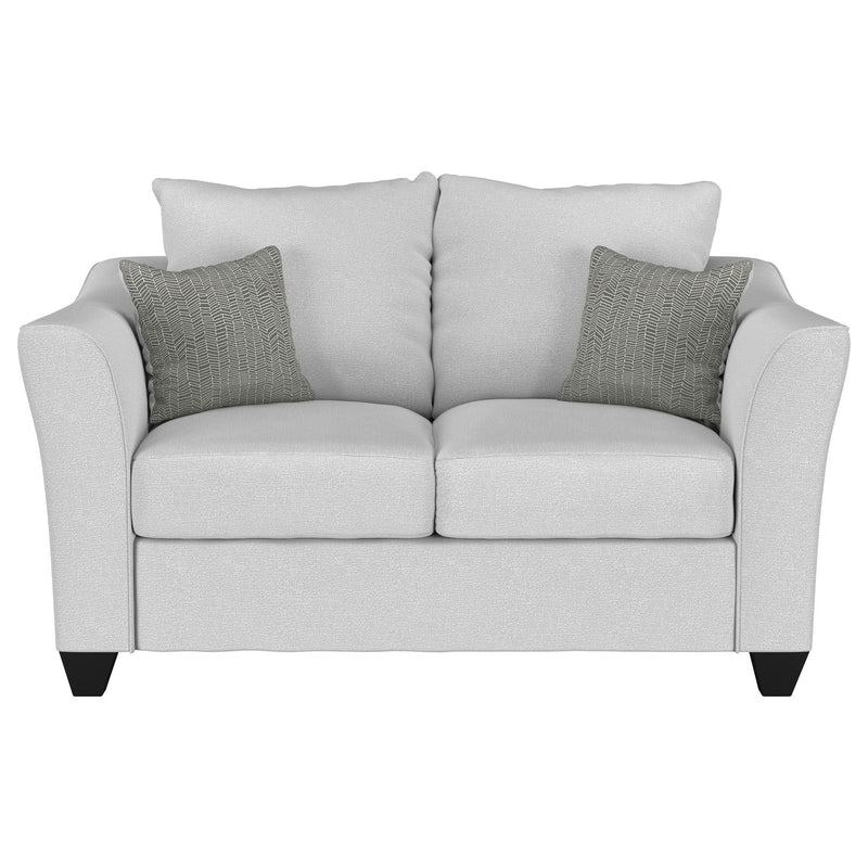  Coaster Furniture Salizar 508582 Upholstered Flared Arm Loveseat - Sand IMAGE 2