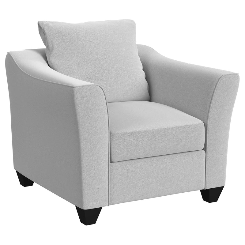  Coaster Furniture Salizar 508583 Upholstered Flared Arm Accent Chair - Sand IMAGE 1