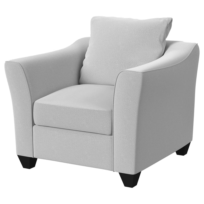  Coaster Furniture Salizar 508583 Upholstered Flared Arm Accent Chair - Sand IMAGE 3