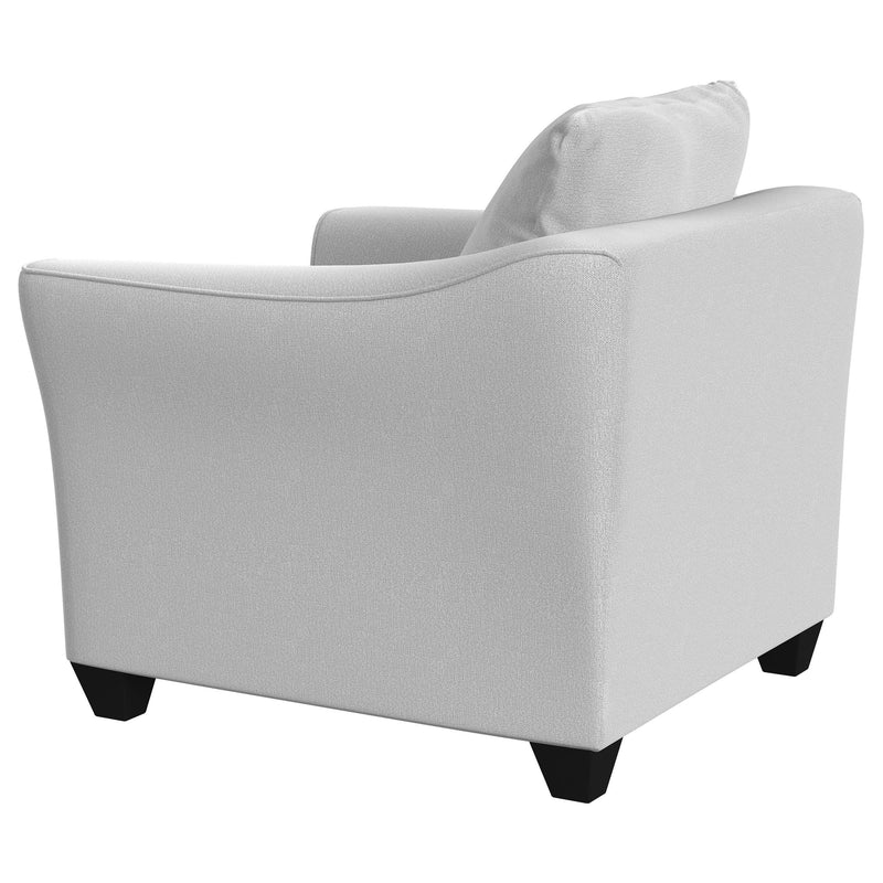  Coaster Furniture Salizar 508583 Upholstered Flared Arm Accent Chair - Sand IMAGE 5